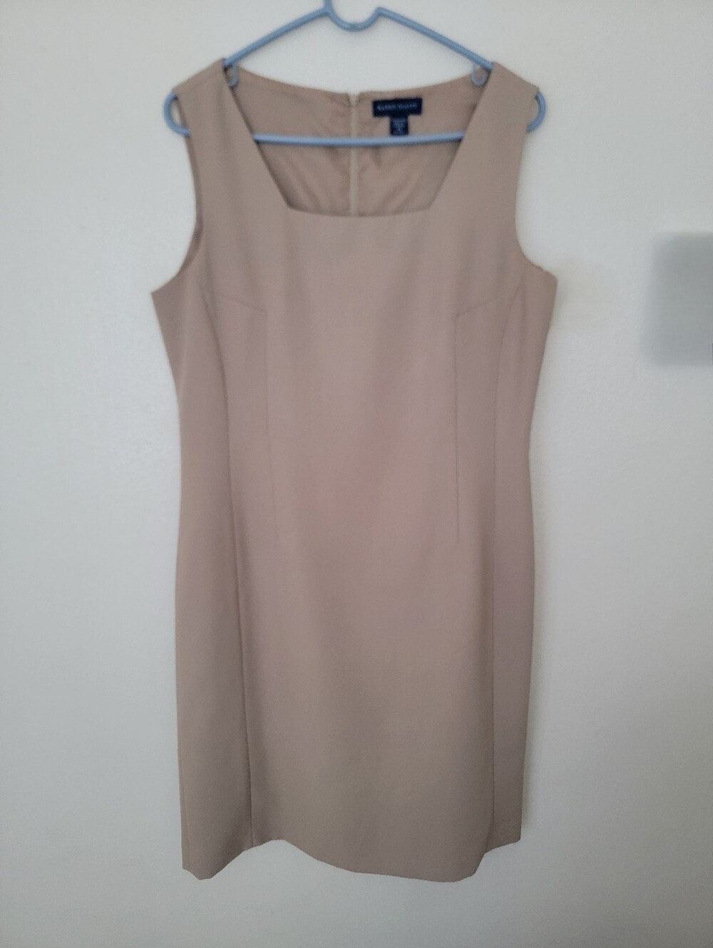 Karen Scott Sleeveless Square Neck Sheath Dress